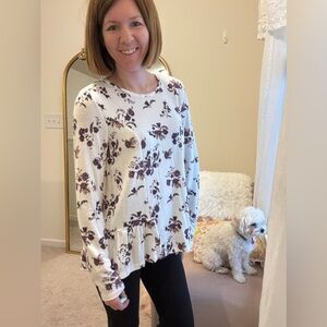 Maurices peplum floral top